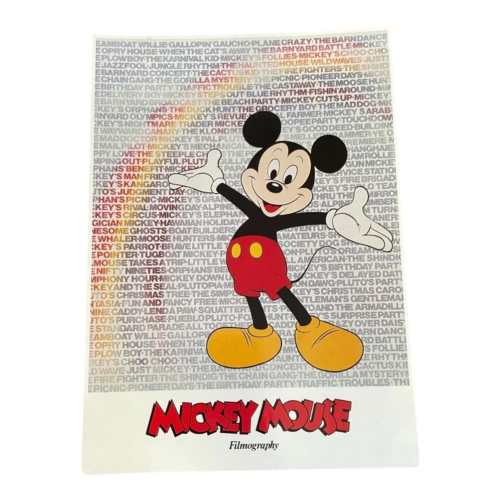 Mickey Mouse Filmography Postcard Disney Southern Card & Novelty ASP Line
